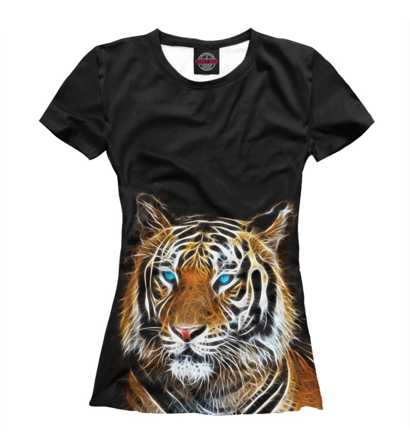 Футболка с тигровым принтом женская