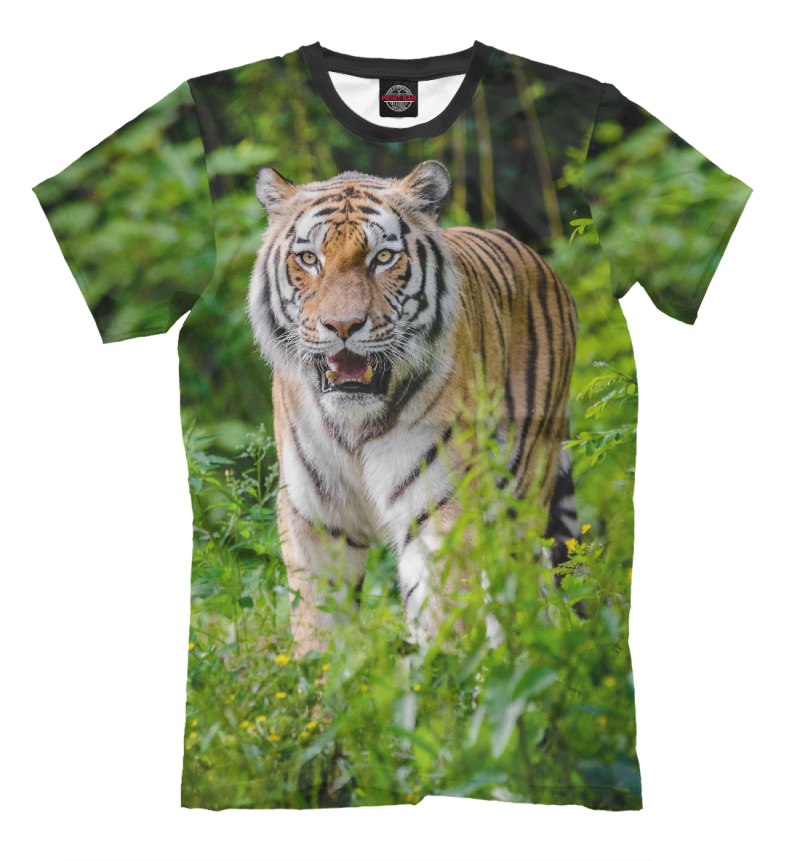 Майка с тигром мужская