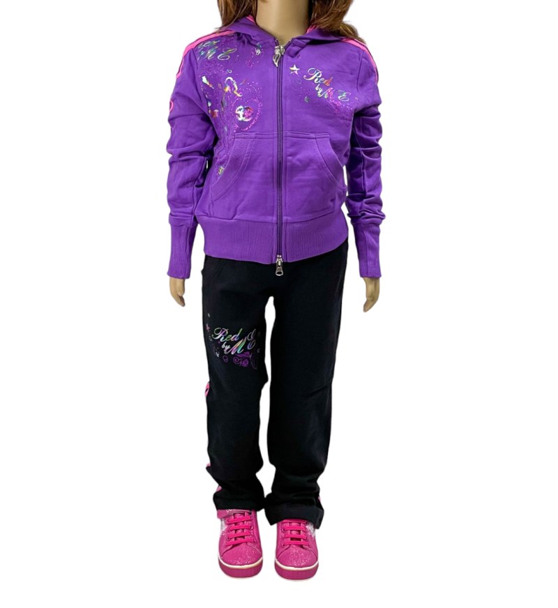 Фиолетовый спортивный костюм