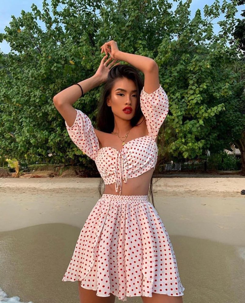 Юбка с топом комплект летние