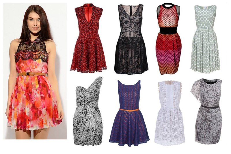 Фасон платья для фигуры перевернутый треугольник