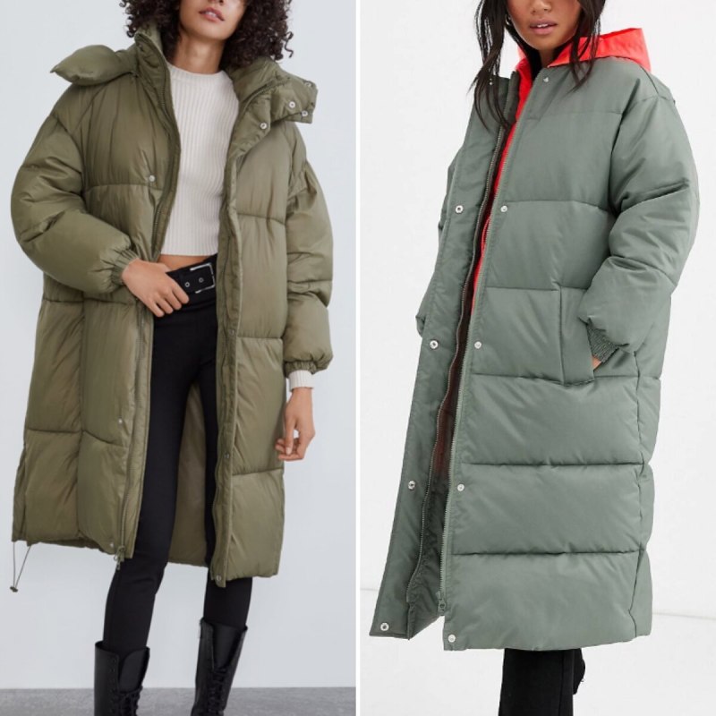 Яркий пуховик