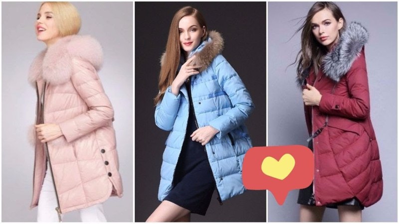 Современные пуховики женские