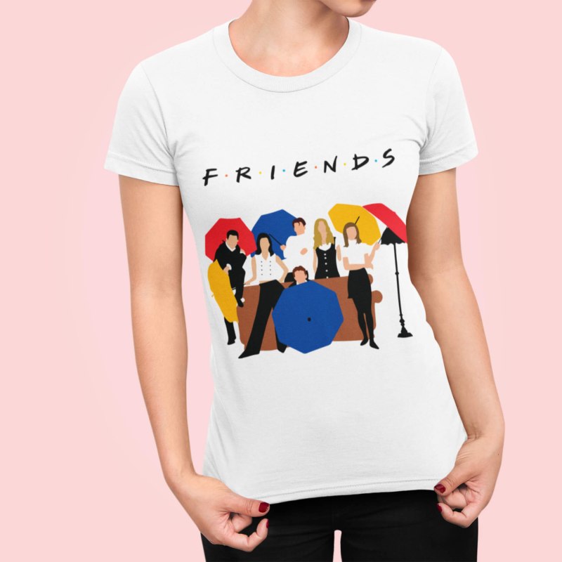Футболка с принтом друзья