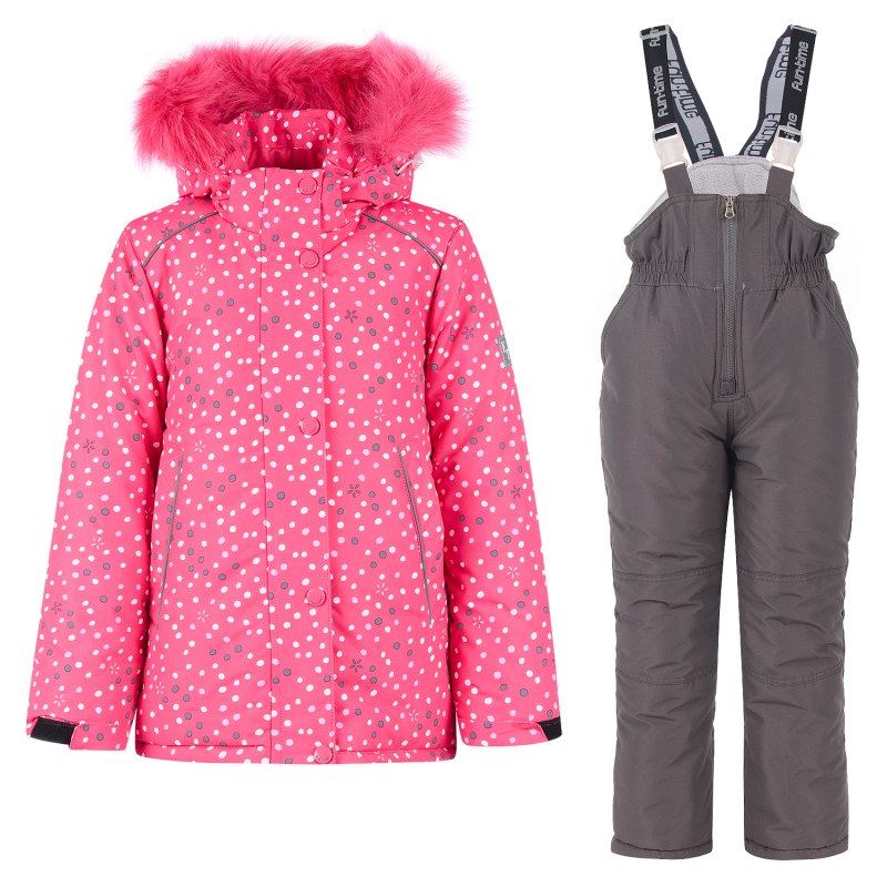 Комплект зимний розовый Funtime 134 рост