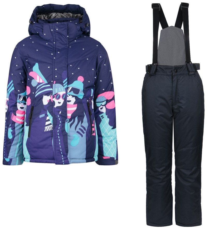 Комплект куртка полукомбинезон fun time цвет