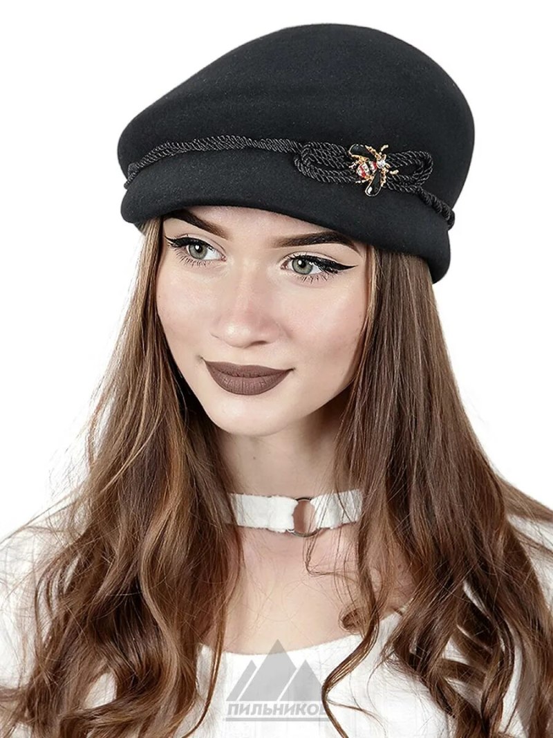 Фетровая бейсболка женская