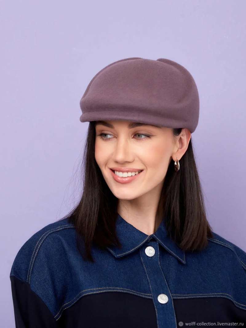 Фетровая кепи для женщин