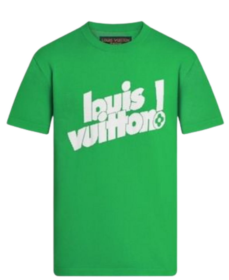 Зеленая футболка Луи витон