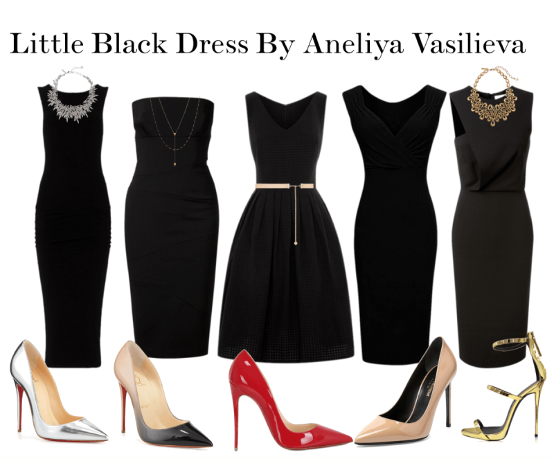 Туфли под черное платье