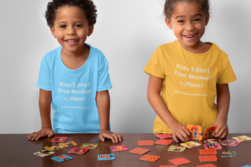Kids t Shirt Mockup free