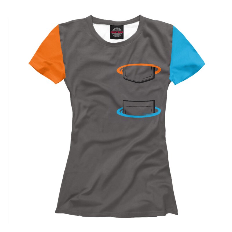 Футболка с карманом женская