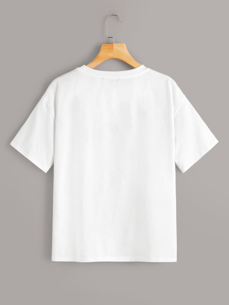 Футболка с в образным вырезом