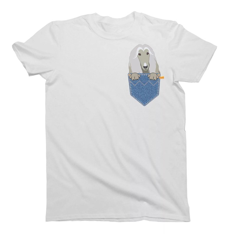 Футболка с Джек Расселом в кармашке