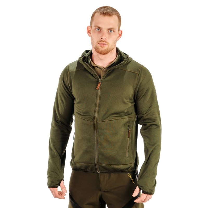 Толстовка фл-04 t&p (флис, цвет зеленый,