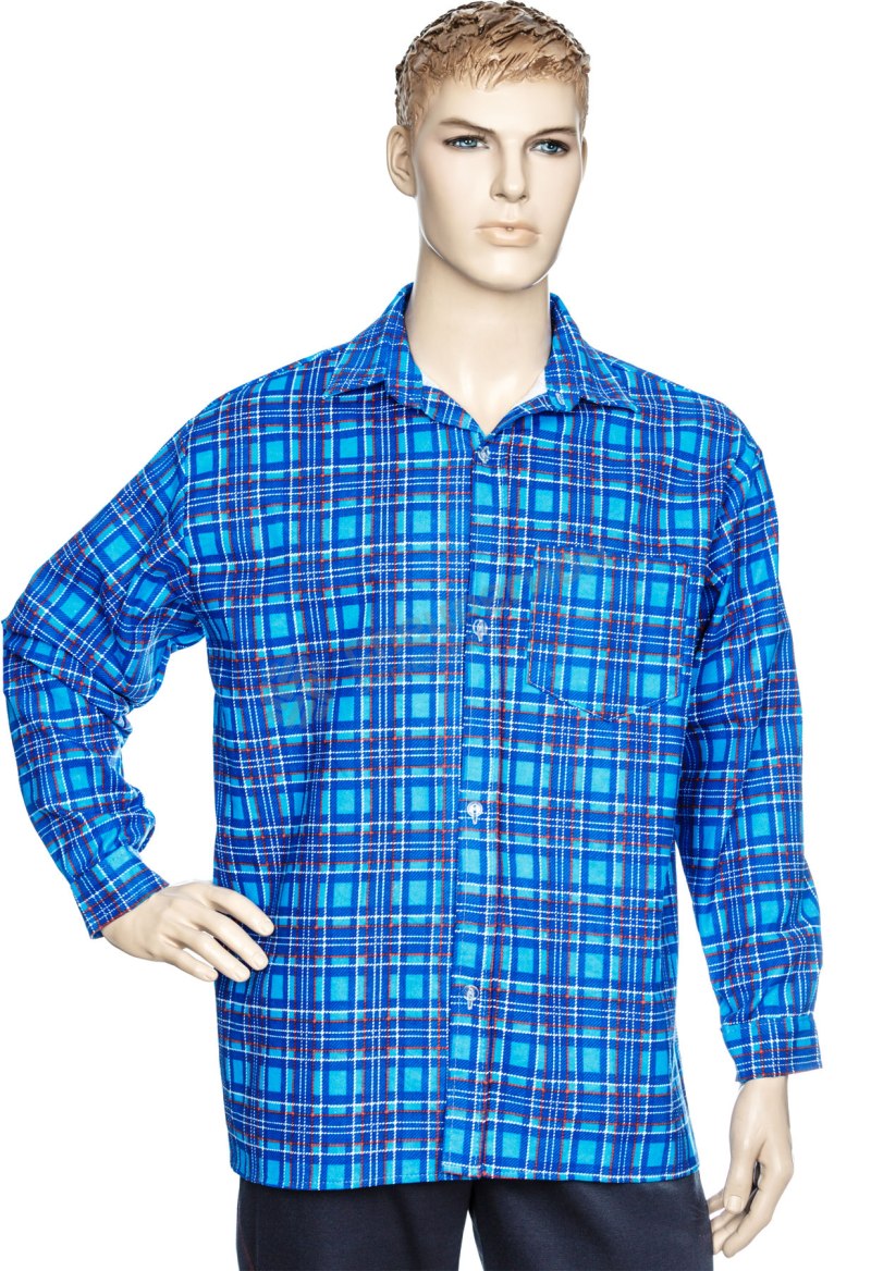 Фланелевая рубашка мужская