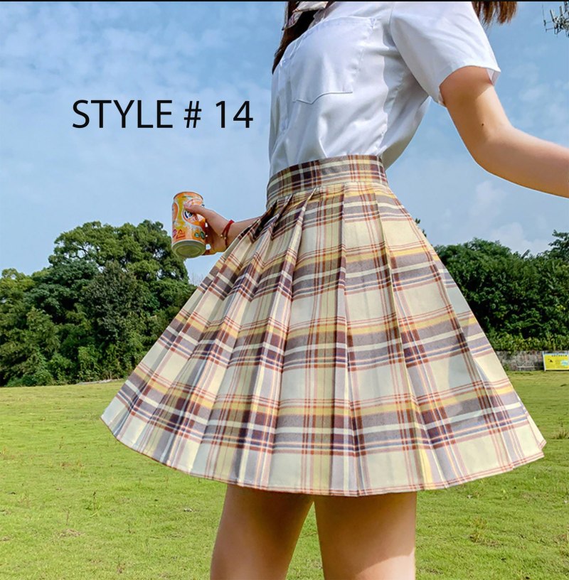 Юбка с плиссировкой Школьная Harajuku