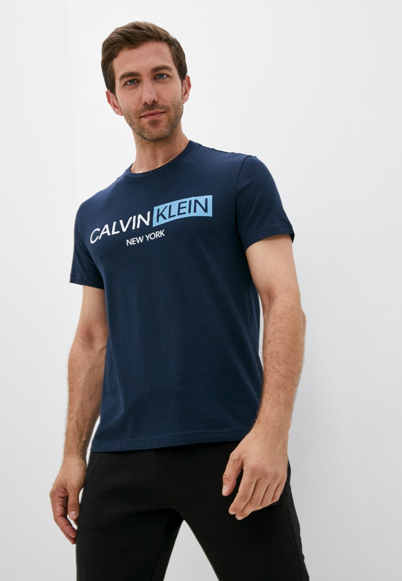 Calvin Klein футболка мужская синяя