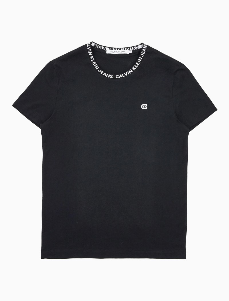 Черная футболка Кельвин Кляйн