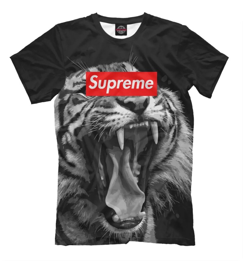 Суприм футболка с принтом