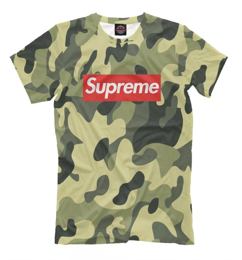 Красная футболка Суприм