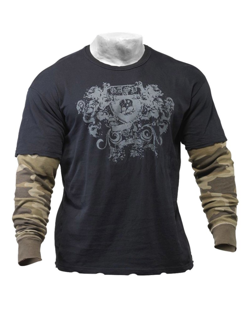 Футболка с двойным рукавом мужская