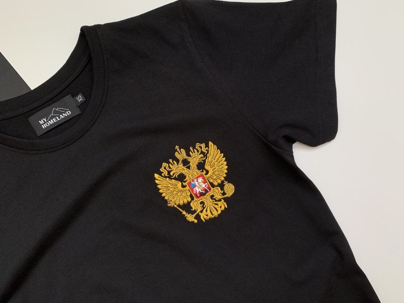 Футболка Russia с гербом