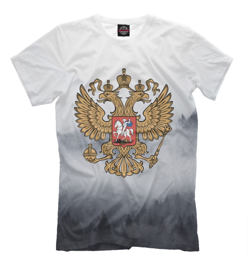 Футболка российский герб