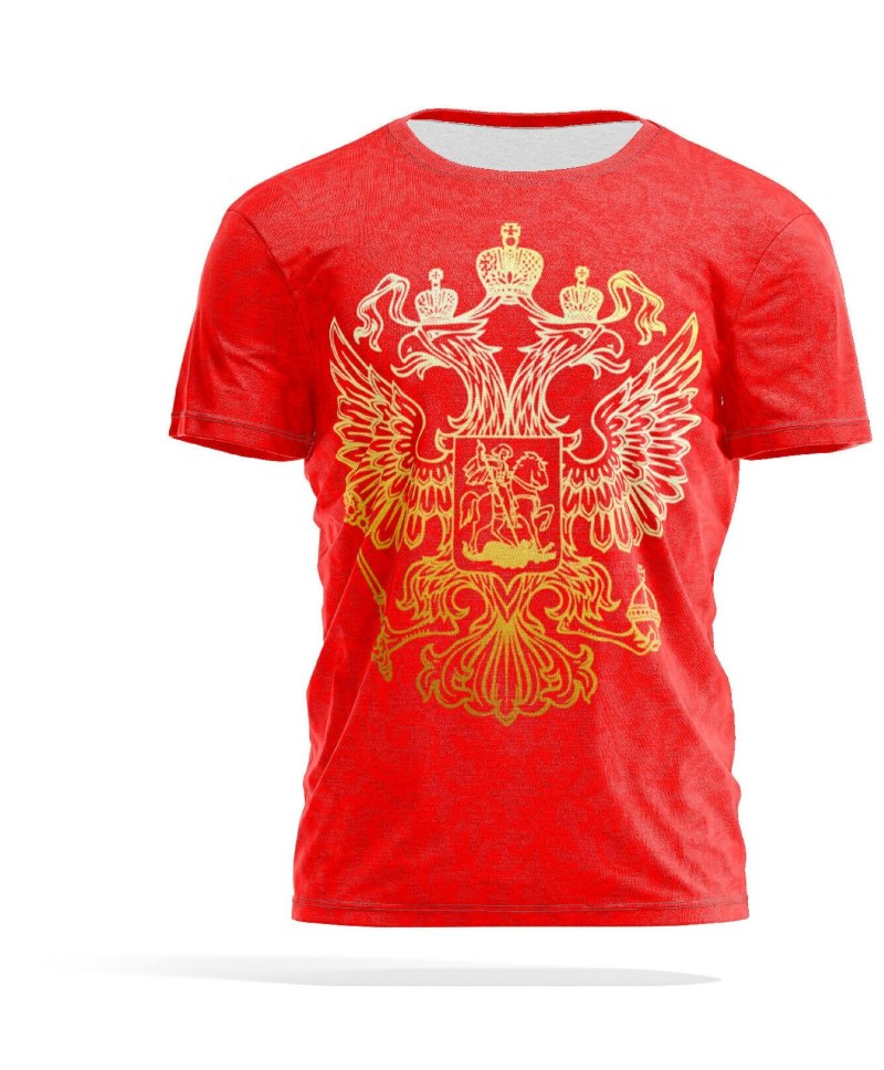 Красная футболка мужская