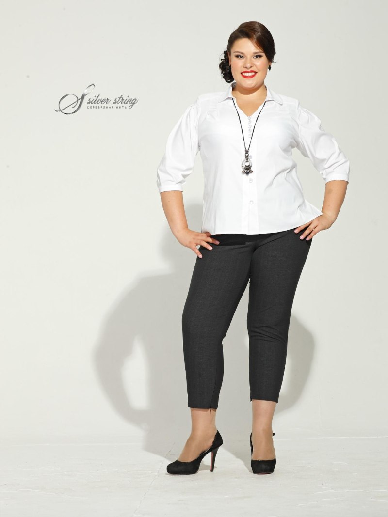 Брюки для полных женщин стильные