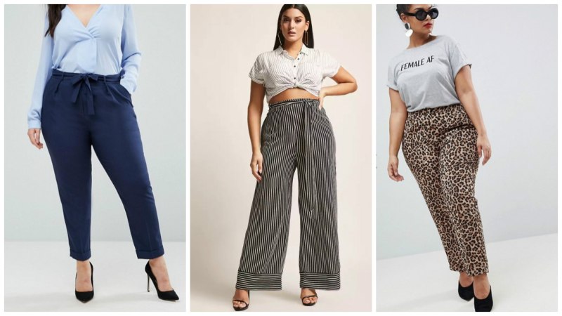 Летние брюки на полные бедра