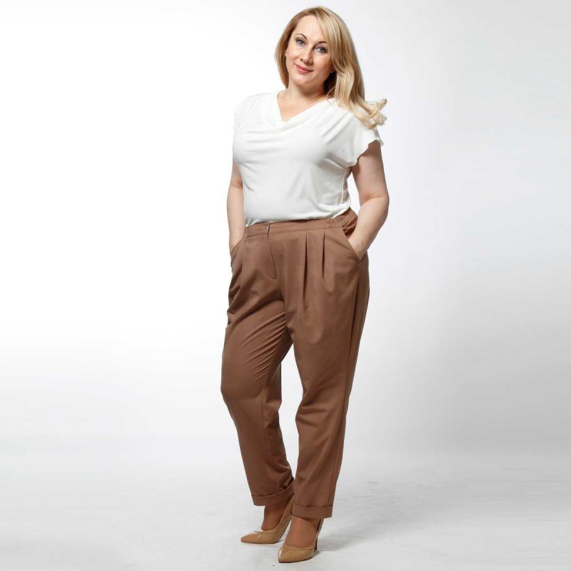 Брюки палаццо плюс сайз