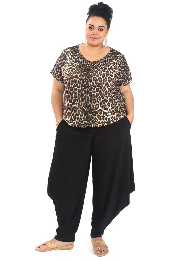 Брюки султанки женские для полных женщин