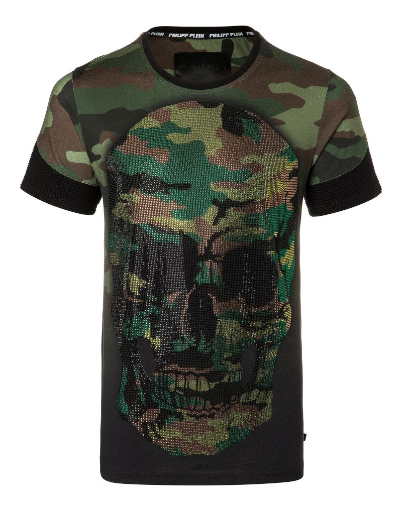 Футболка Philipp plein с черепом мужская со стразами