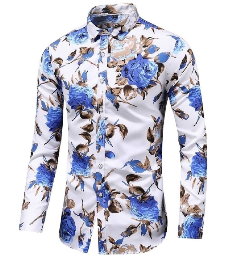 Рубашка с цветочным принтом