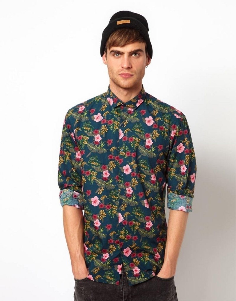 Рубашка с принтом