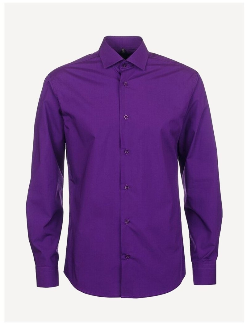 Сиреневая мужская рубашка