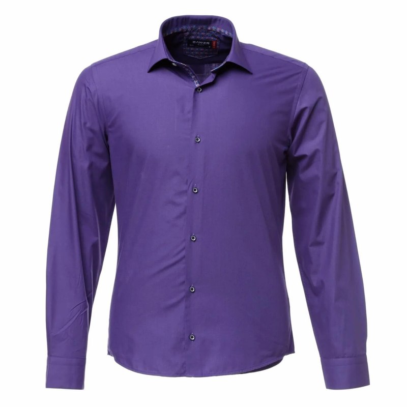 Сиреневая сорочка мужская