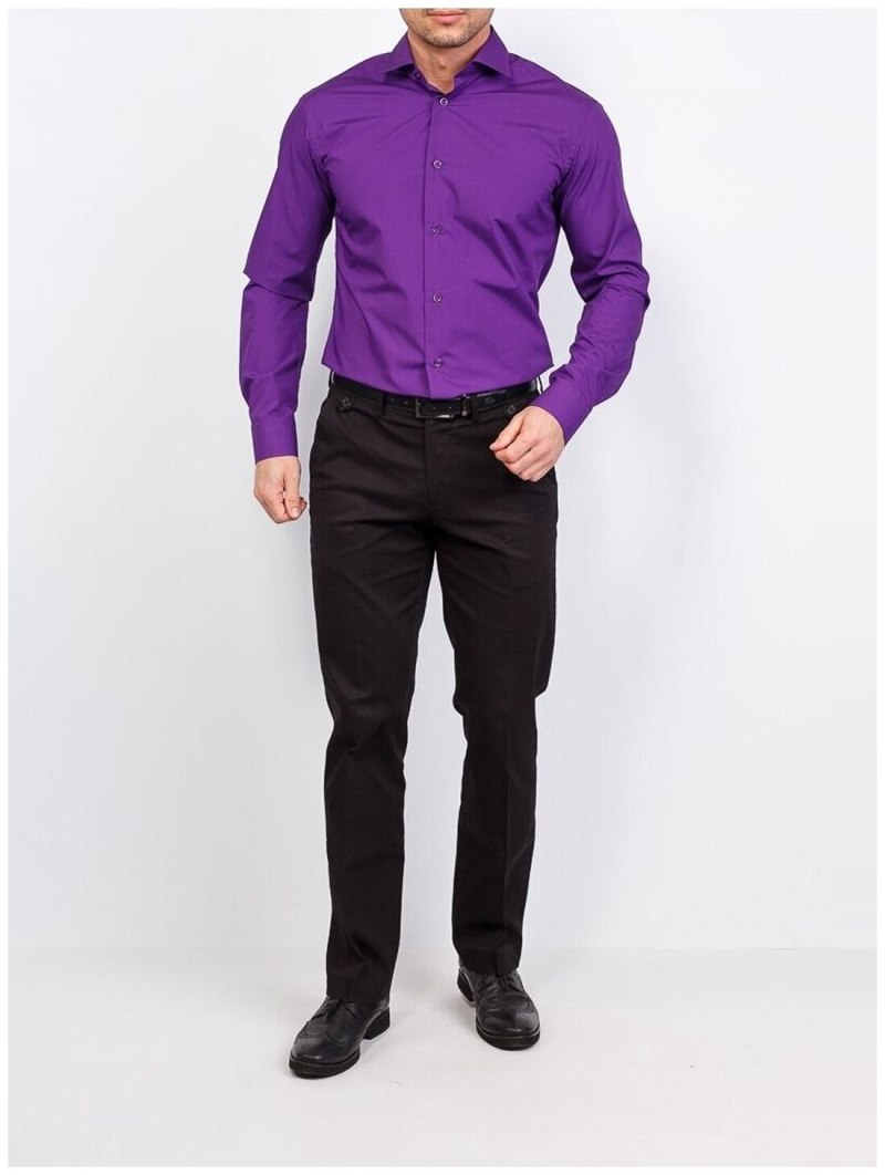 Фиолетовая мужская рубашка
