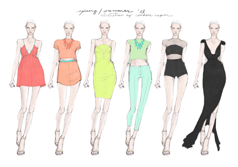 Рисунок модели для одежды