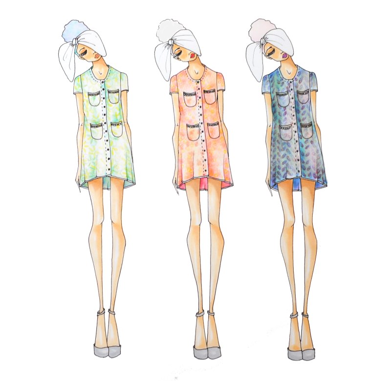 Эскиз модели для одежды