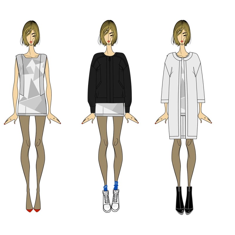 Рисунок модели для одежды
