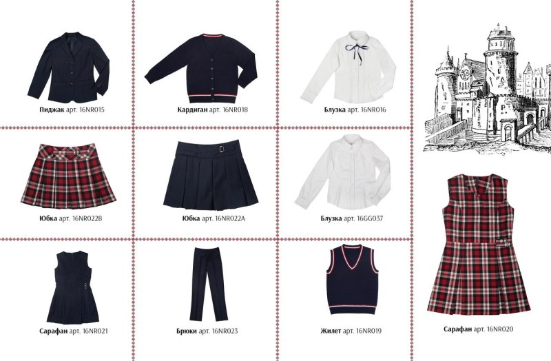 Предметы школьной формы