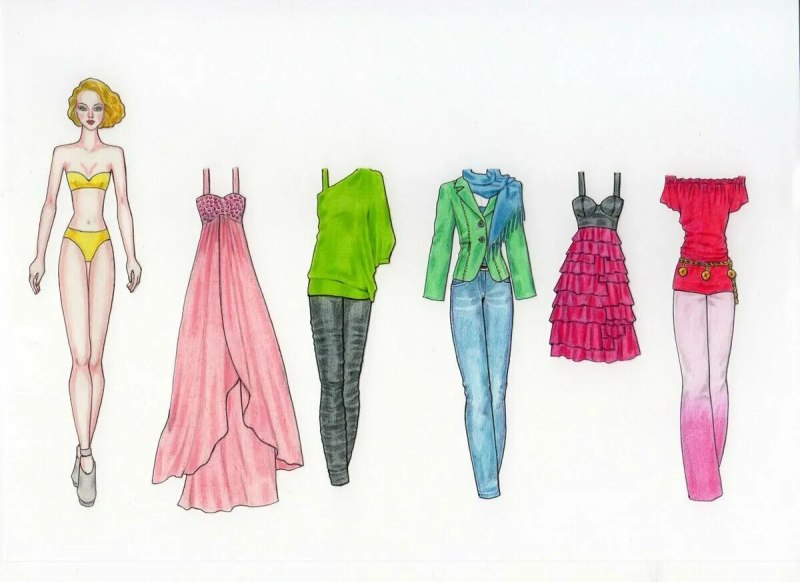 Идеи для одежды для рисования
