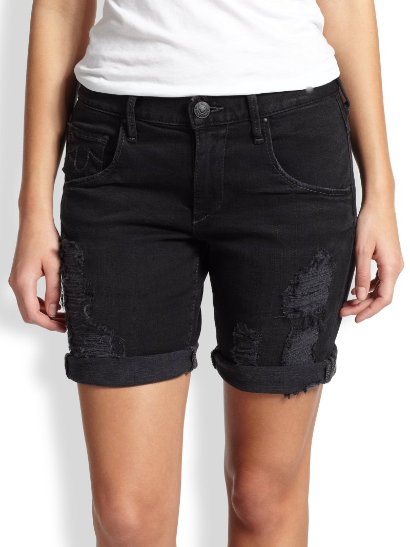 True Religion шорты джинсовые