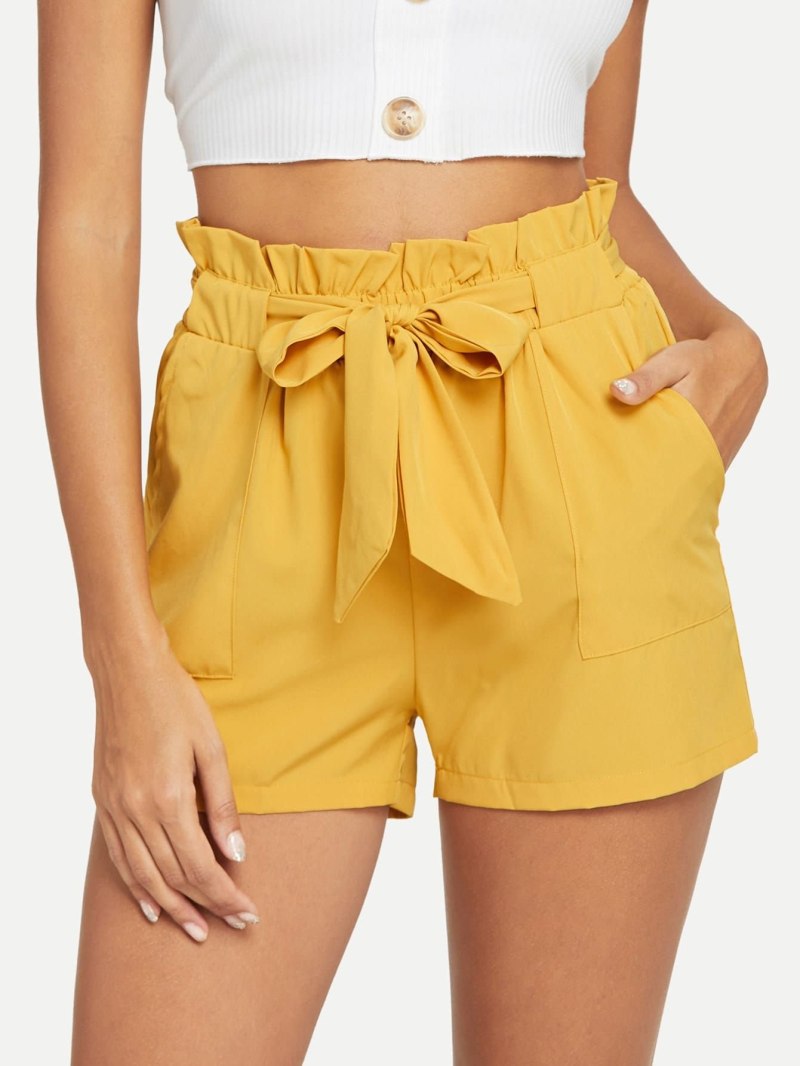 Широкие шорты женские