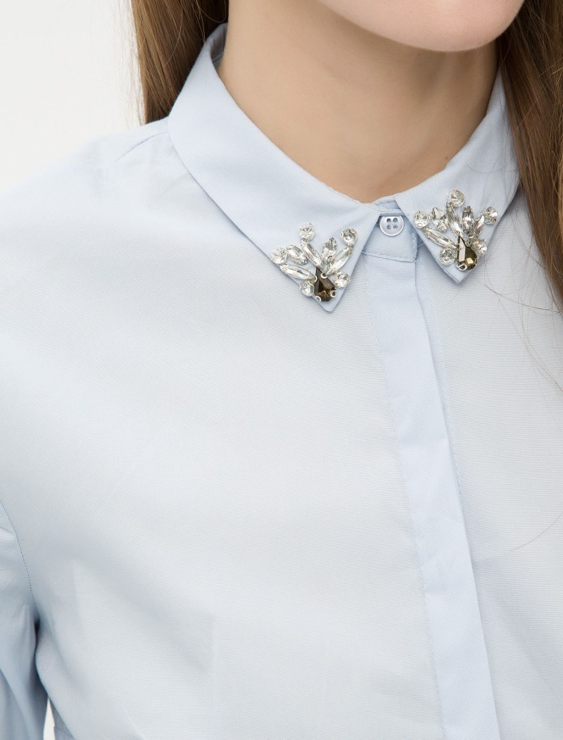 Украсить воротник рубашки