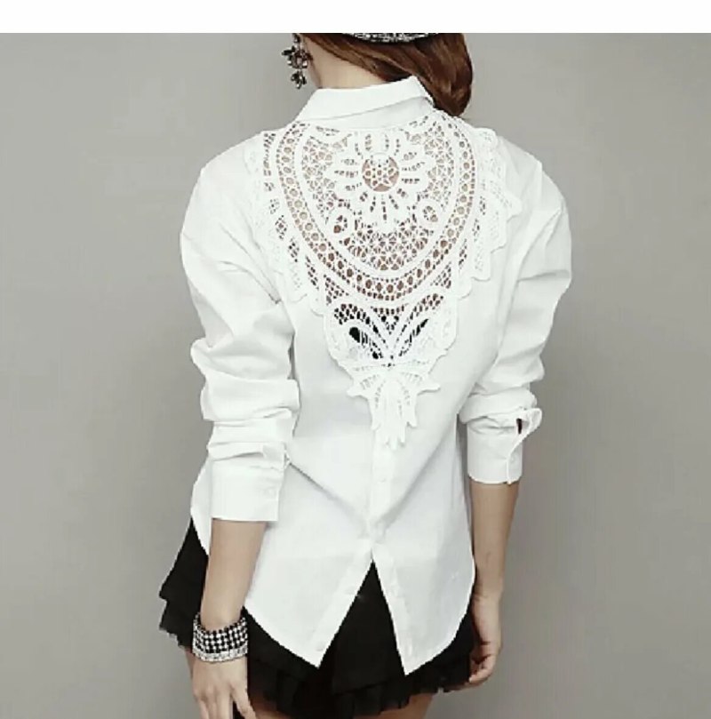 Украшение блузки кружевом