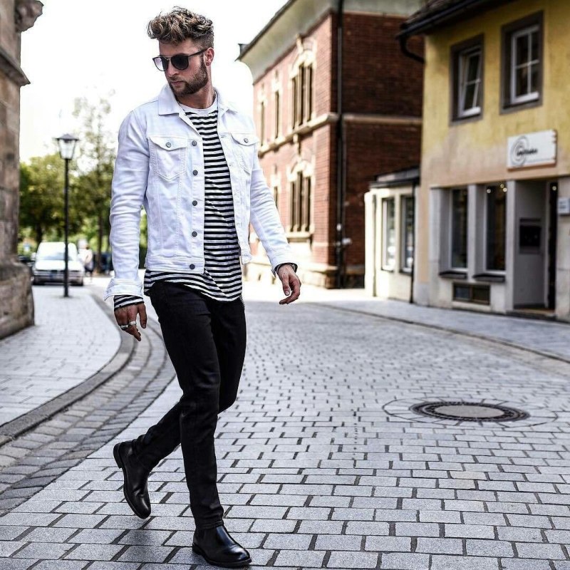 Mujskoy Style Jeans Jacket Style мужской