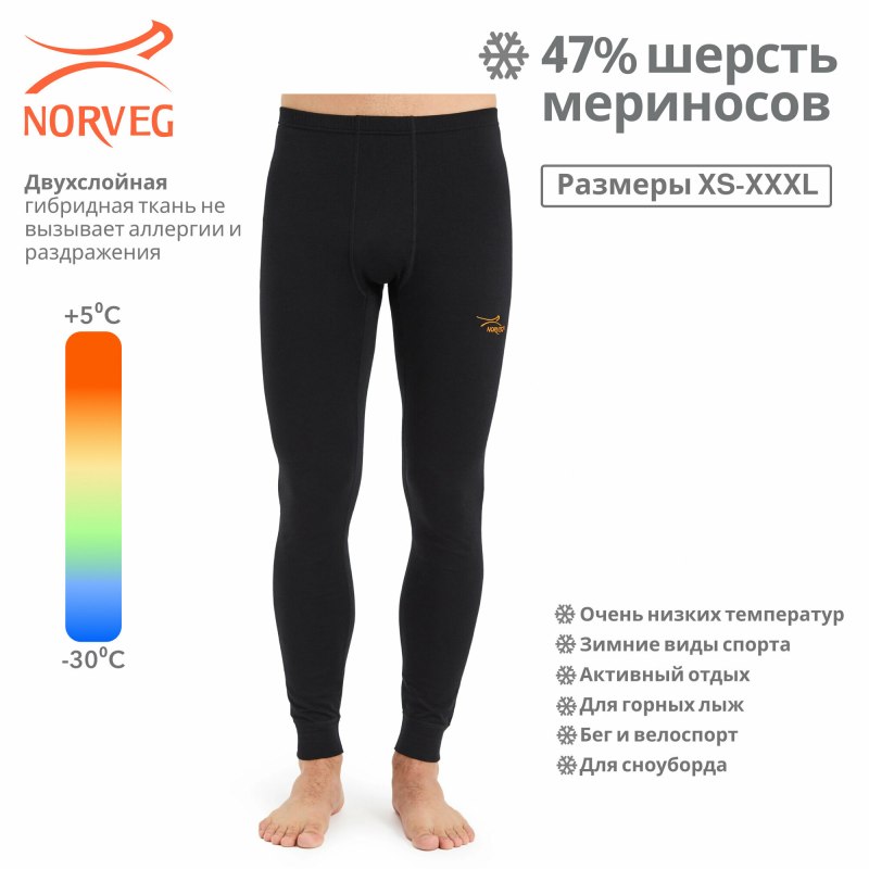 Кальсоны для мужчин Norveg -60